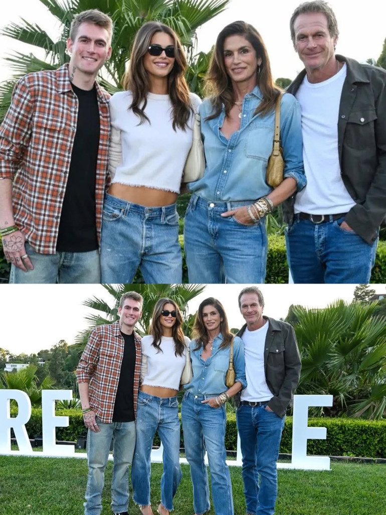 Sanki kendi ikizini doğurmuş Anne kız birlikte modellik yaptı, ünlü aile tam kadro desteğe geldi