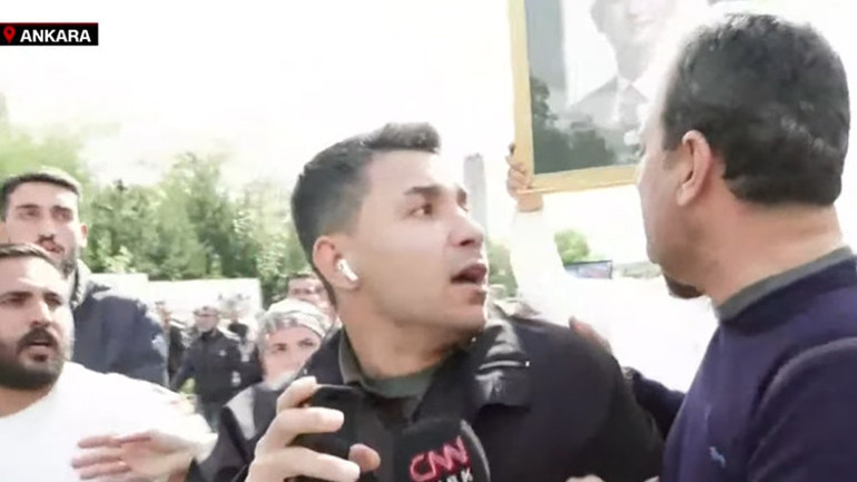 CNN TÜRK muhabirine Ali Mahir Başarırdan saldırı