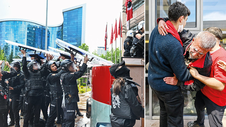 CHP Genel Merkezi’nde polisle tahliye