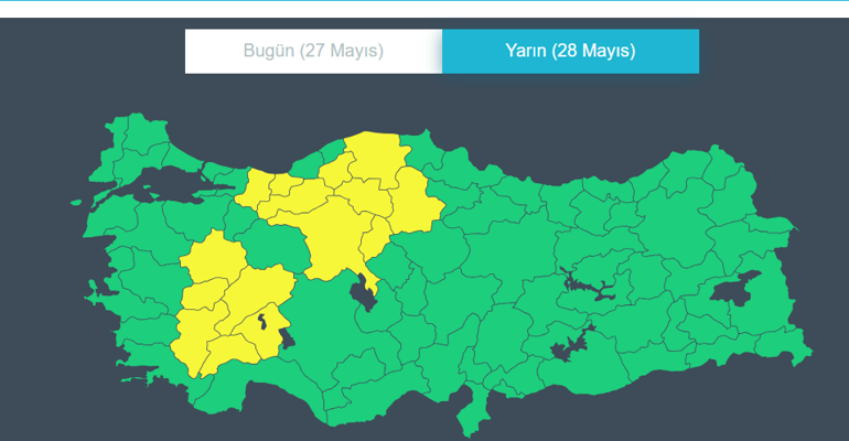 Yarına dikkat Uyarılar art arda geldi... İstanbul dahil çok sayıda ilde kuvvetli yağış bekleniyor