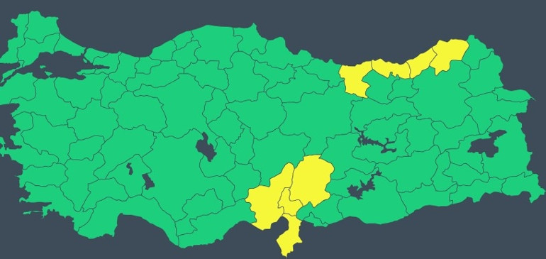 Meteorolojiden yağmur, fırtına ve dolu uyarısı... 8 ile sarı kodlu alarm