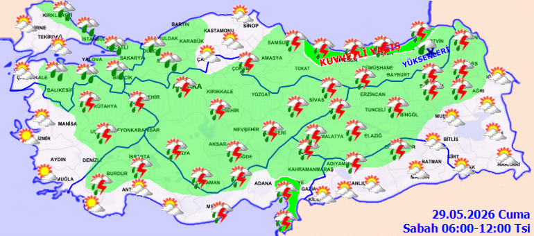 Meteorolojiden yağmur, fırtına ve dolu uyarısı... 8 ile sarı kodlu alarm