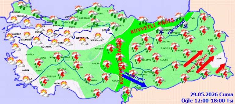 Meteorolojiden yağmur, fırtına ve dolu uyarısı... 8 ile sarı kodlu alarm