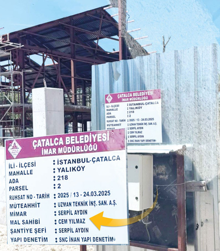 Cem Yılmaza Çatalcada özel garaj