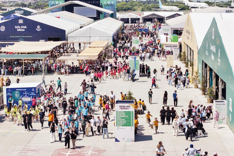 Sıfır atık festivali başladı... Geri dönüşümlü eğlence