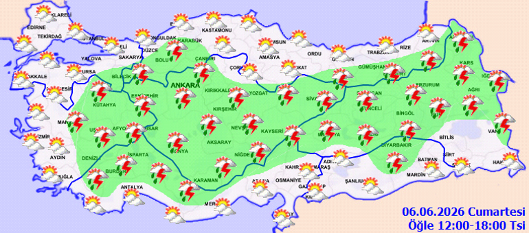 Gök gürültülü sağanak yağış geliyor