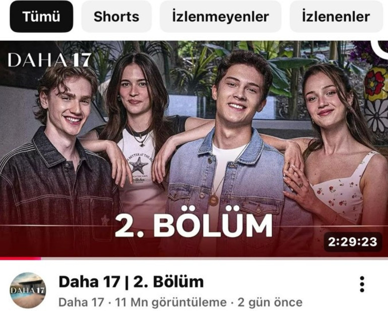 Daha 17den 2. bölüm rekoru