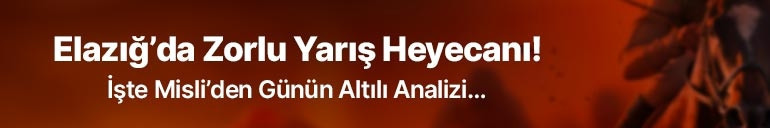 Elazığ’da Zorlu Yarış Heyecanı İşte Misli’den Günün Altılı Analizi…