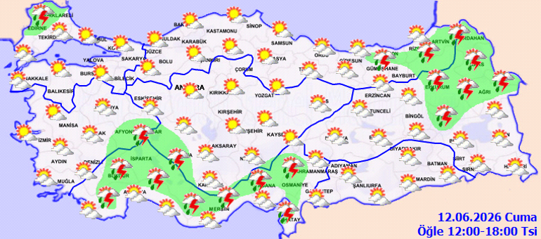  Gök gürültülü sağanak yağış etkili olacak