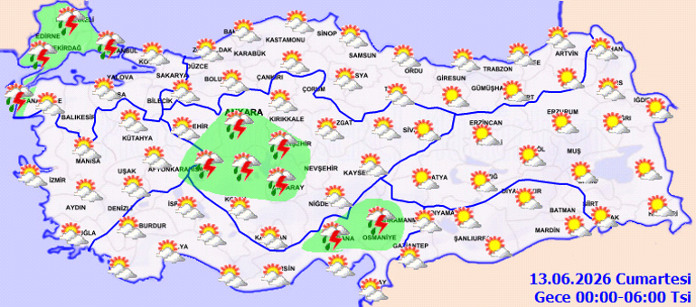 Gök gürültülü sağanak yağış etkili olacak
