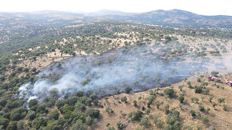 Havadan ve karadan müdahale ediliyor