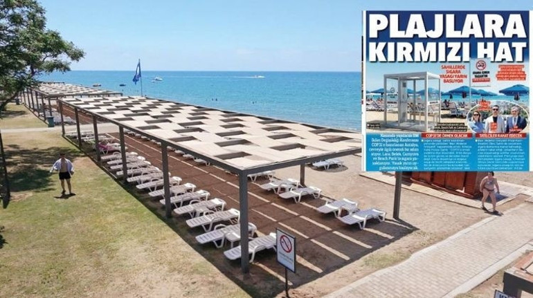 Plajda dumansız bir gün geçirdim