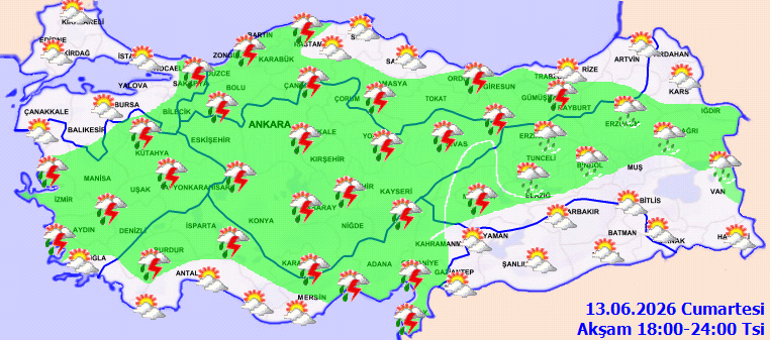  Kuvvetli yağış geliyor