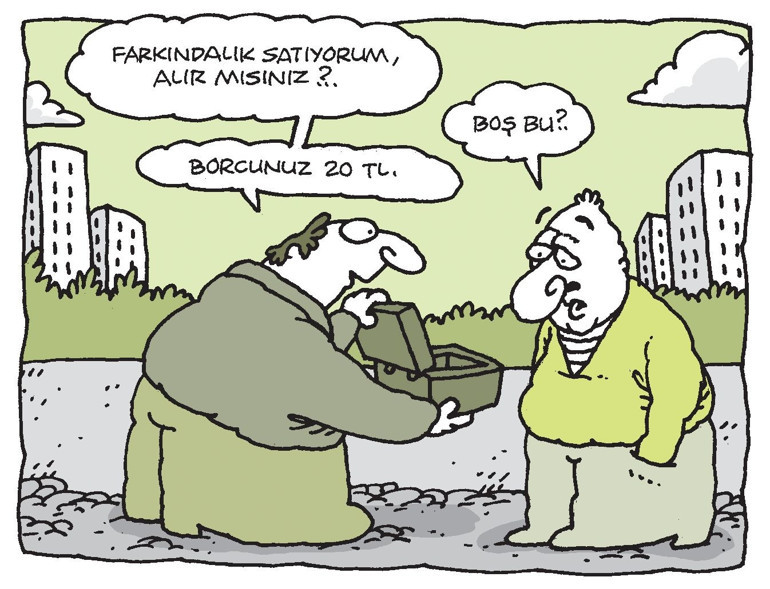 Ünlü karikatürist Yiğit Özgür’ün Londra’daki sergisine büyük ilgi