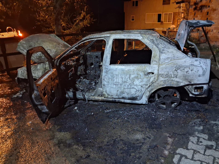 Sendika başkanının aracı kundaklandı