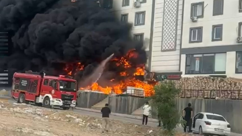 Olayın başladığı anlar kamerada