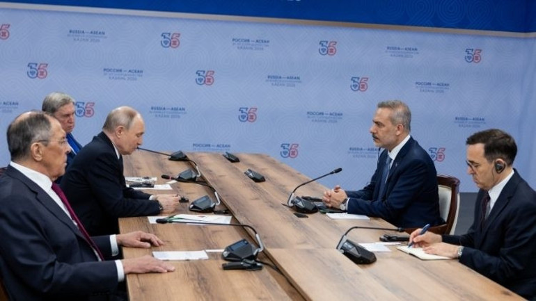 Dışişleri Bakanı Hakan Fidandan Rusyada kritik temaslar... Rusya Devlet Başkanı Putin ile görüştü