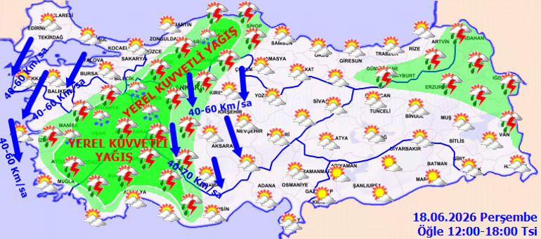 Kuvvetli yağış ve fırtına geliyor