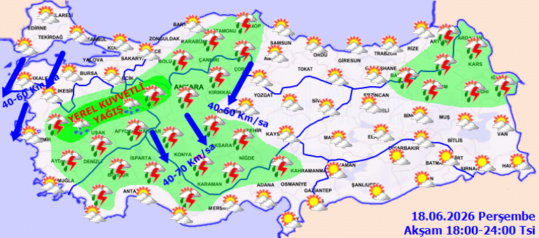 Kuvvetli yağış ve fırtına geliyor