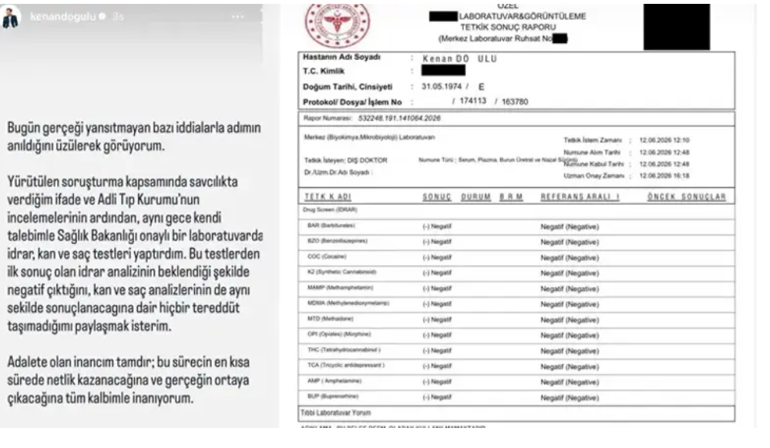 Ünlülere yönelik uyuşturucu soruşturması: Enis Arıkan ve Kenan Doğulu dahil birçok kişinin testi pozitif çıktı
