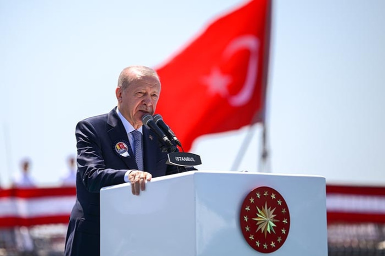 Türkiye tarihinde bir ilk Cumhurbaşkanı Erdoğan: Gemilerimizi en az yüzde 80 yerlilikle üretiyoruz