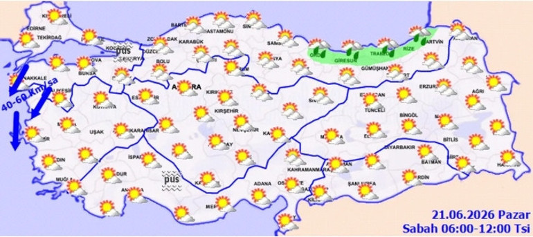 Meteorolojiden uyarı: Bazı bölgelerde sağanak yağış ve kuvvetli rüzgar bekleniyor