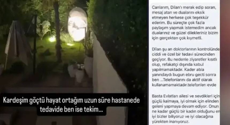 Dilan Polat hastaneye yatırıldı Ailesinden açıklama geldi: Dualarınız çok kıymetli