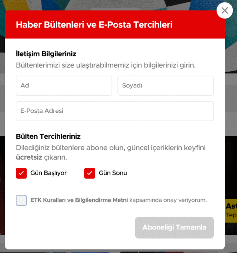 Hürriyet sabah ve akşam bültenlerine davetlisiniz