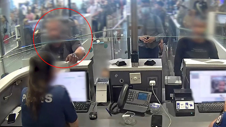  Bebek yüzlü kurye havalimanında yakalandı