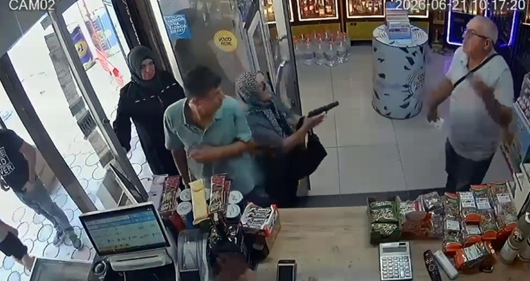  Tekirdağdaki akılalmaz olay kamerada