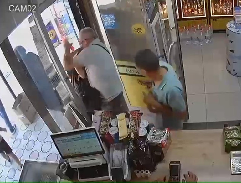  Tekirdağdaki akılalmaz olay kamerada