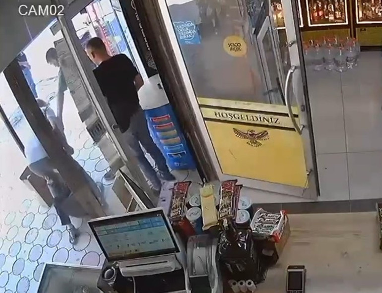  Tekirdağdaki akılalmaz olay kamerada