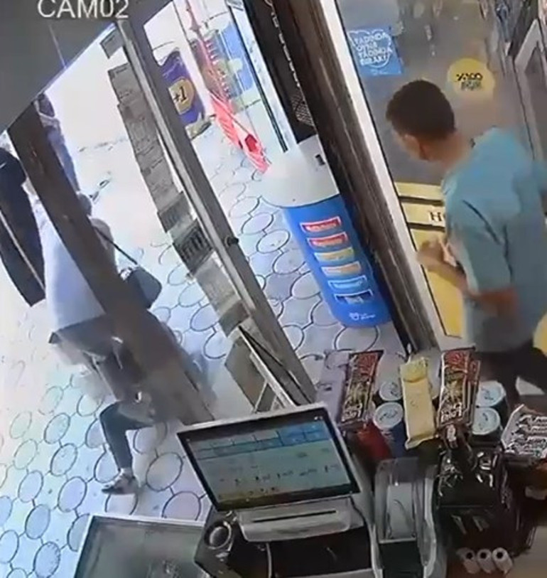  Tekirdağdaki akılalmaz olay kamerada