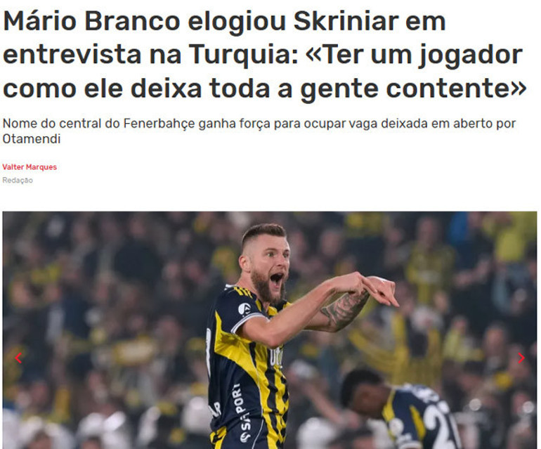 Fenerbahçede Skriniar sürprizi Eski yönetici istiyor