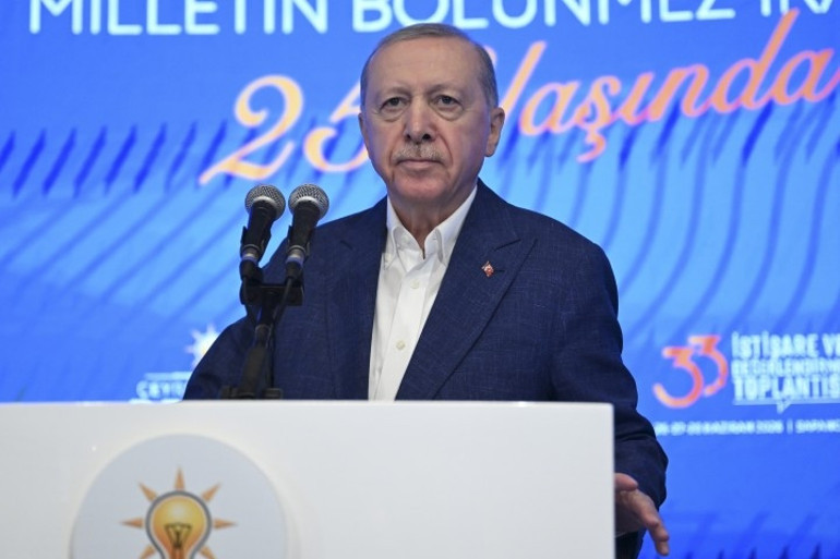 AK Parti Kampı Cumhurbaşkanı Erdoğan: Gazzede yaşanan soykırımın hesabı sorulacak