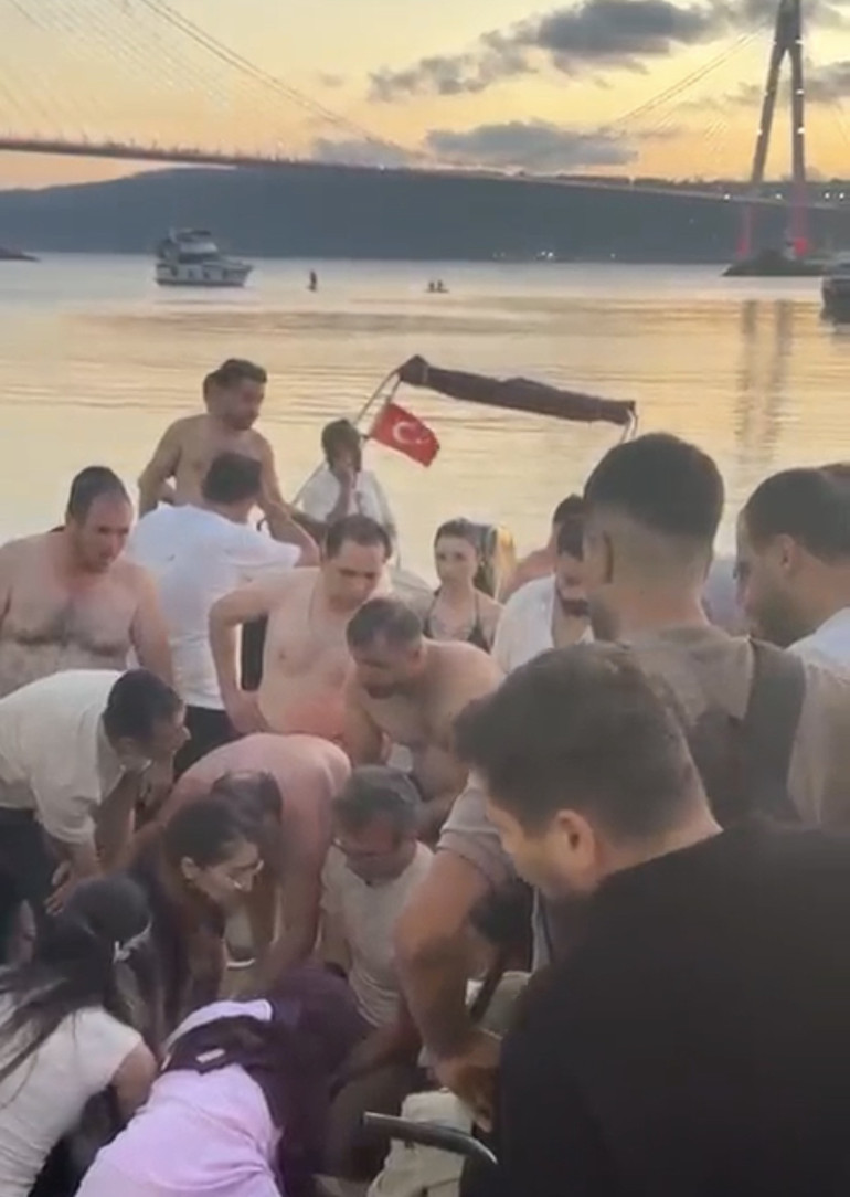 Beykoz’da korku dolu anlar... Boğulma tehlikesi geçiren kişi hastaneye kaldırıldı