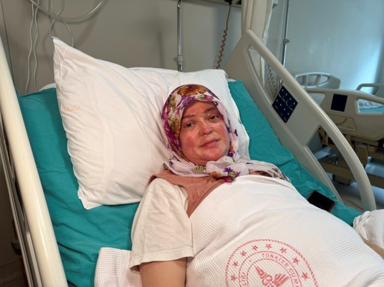 Karadeniz turu için aldıkları karavandaki patlamada vücudunun yüzde 70i yanan kadın taburcu oldu
