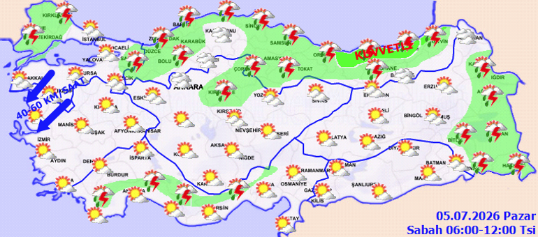 Meteoroloji’den 5 il için bir uyarı daha Fırtına, sel ve doluya dikkat