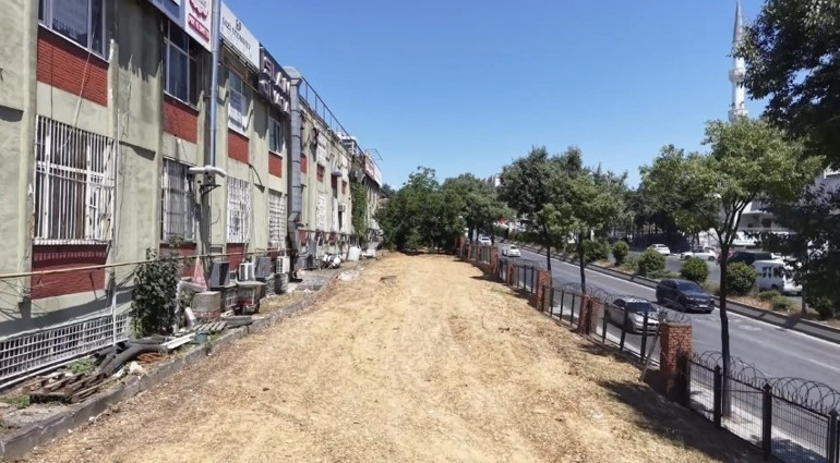 İstanbulda tepki çeken manzara Otopark için ağaçları kestiler iddiası