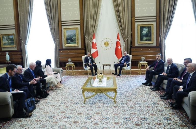 Cumhurbaşkanı Erdoğan, Kanada Başbakanını kabul etti