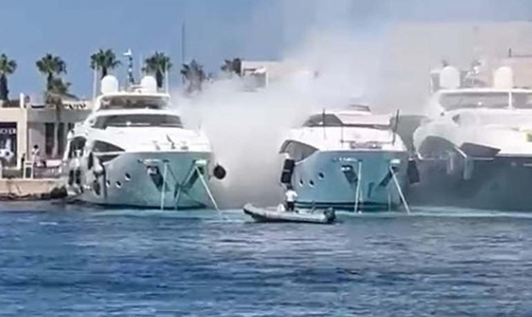 Bodrum’da marinada lastik botta patlama paniği: 1 yaralı