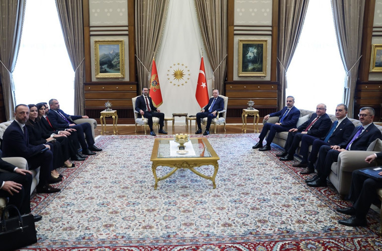 Cumhurbaşkanı Erdoğan, Karadağ Başbakanı Spajic’i kabul etti