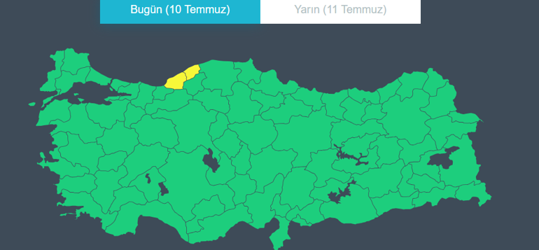 Kuvvetli yağışa dikkat Meteorolojiden sel, su baskını, dolu yağışı ve fırtına uyarısı...