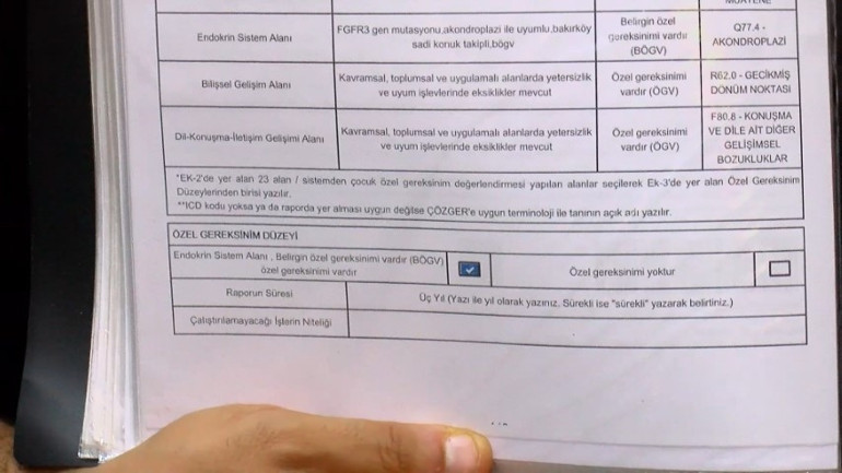 Akondroplazi hastası Nurcanın ailesi yardım bekliyor