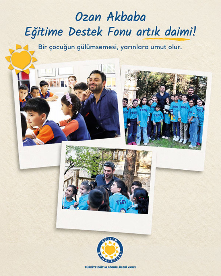 Ozan Akbaba eğitime destek fonu açtı