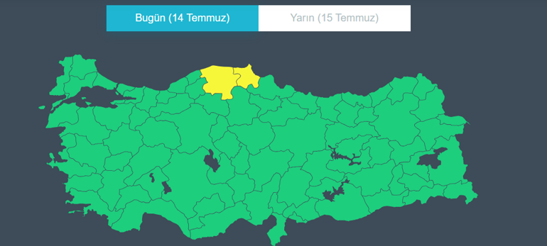 Meteorolojiden kuvvetli yağış ve kuvvetli rüzgar uyarısı