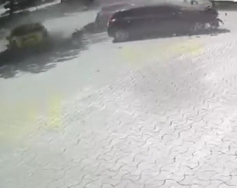 Kaza anı kamerada