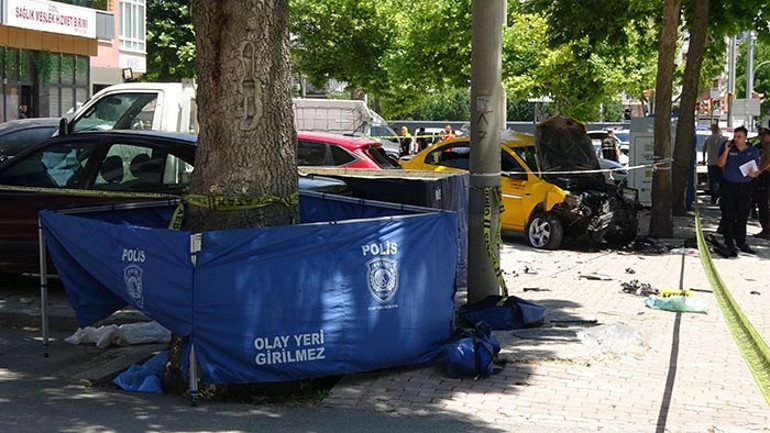 Kaza anı kamerada