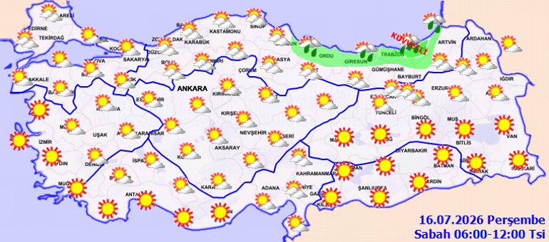 Kuvvetli yağış ve fırtınaya dikkat