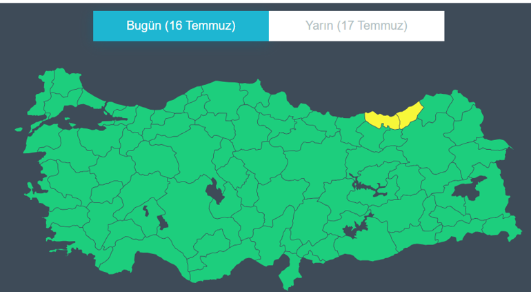 Kuvvetli yağış ve fırtınaya dikkat